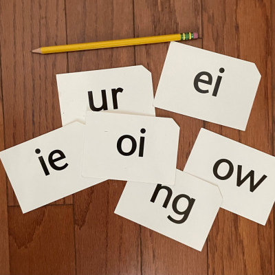 vowel pairing and consonant pairing cards for sounds.