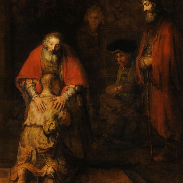 The Return of the Prodigal Son", by Rembran(d)t Harmenszoon van Rijn, c. 1669